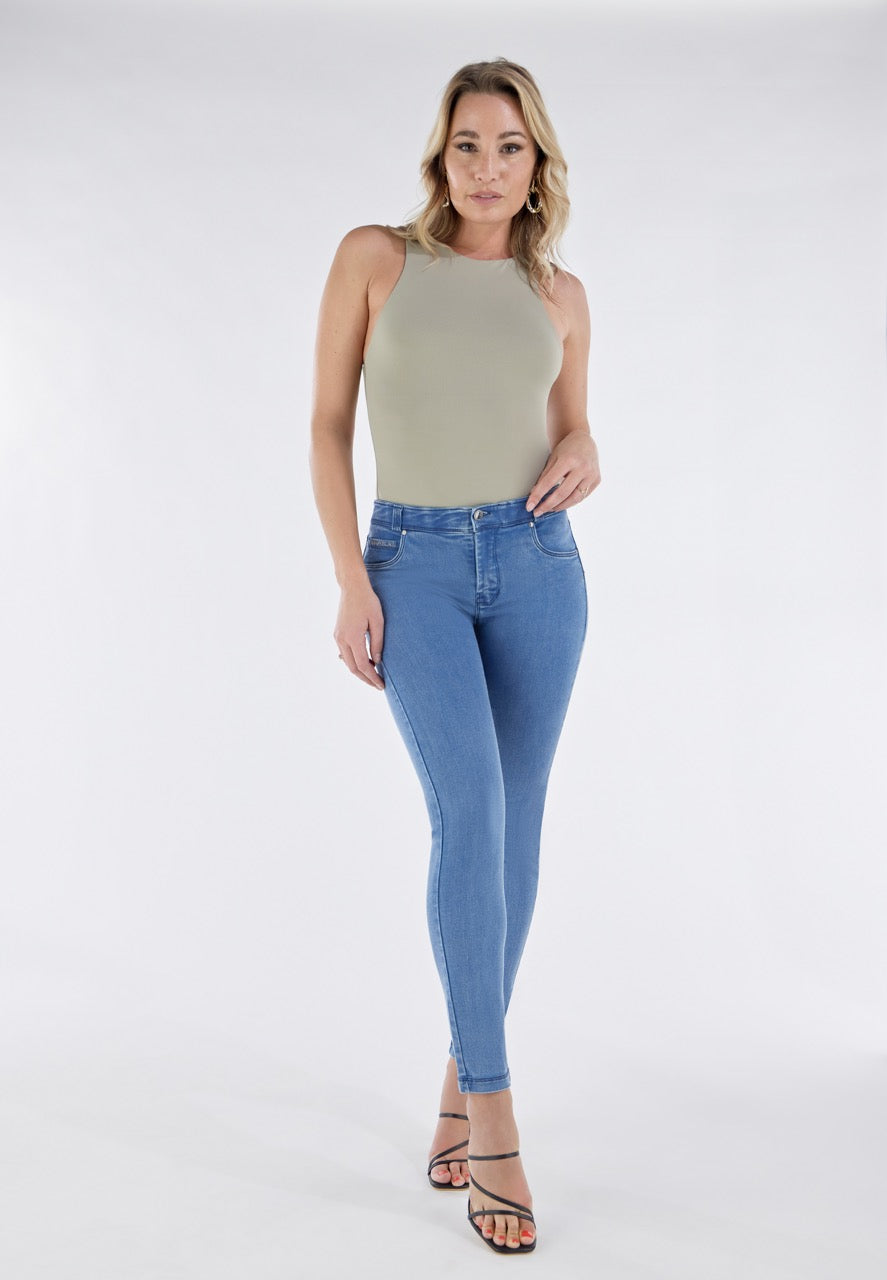 CLASSIC SLIM-FIT FREDDY BLACK JEANS IN STRETCH DENIM