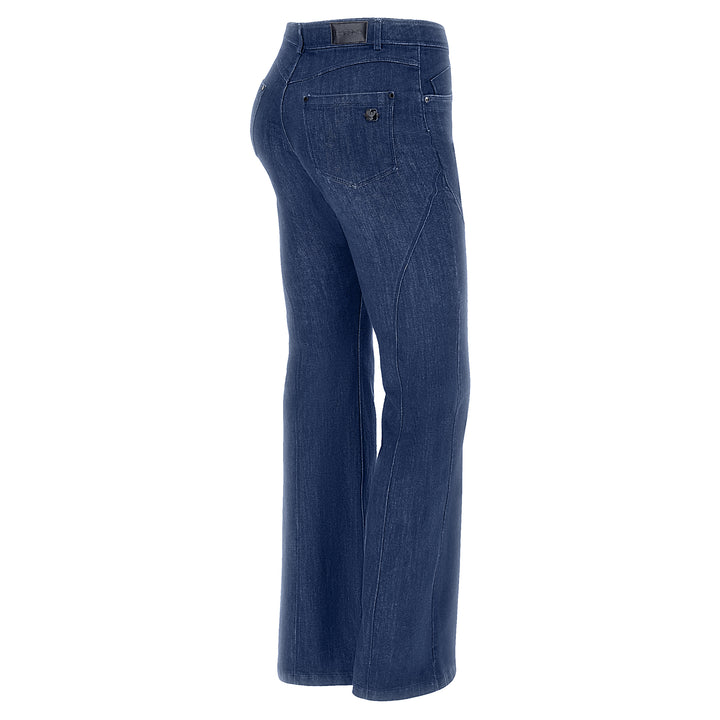 (BLACK29RF301-J0B)  CLASSIC FREDDY Flared Jeans in Woven Denim
