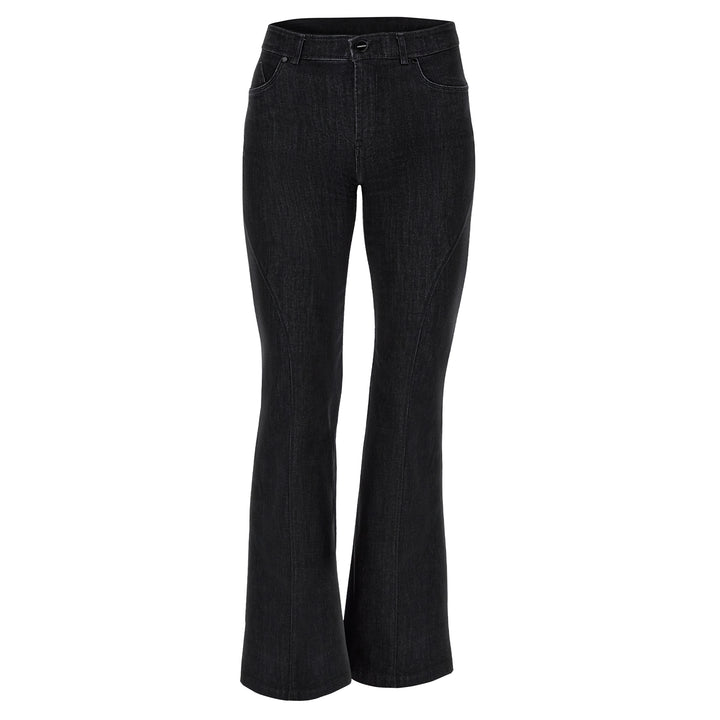 freddy jeans broek zwart black flared wijde pijp spijker