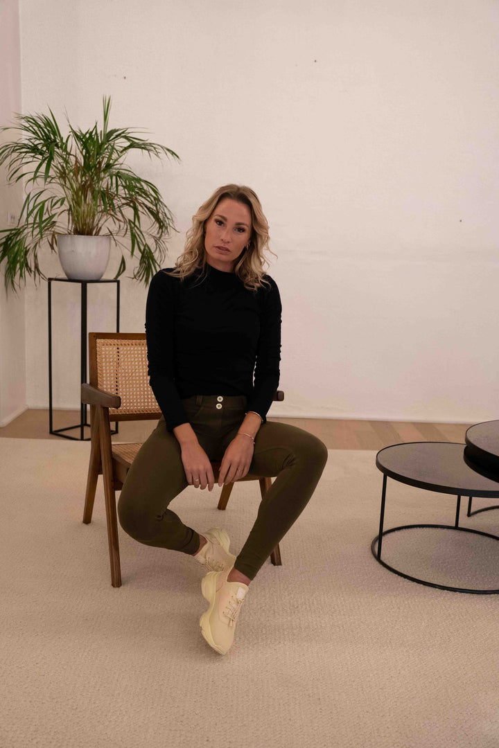 (WRUP2RC001ORG-V141) Skinny Basic WR.UP® met een Regular Waist in Zacht Katoen