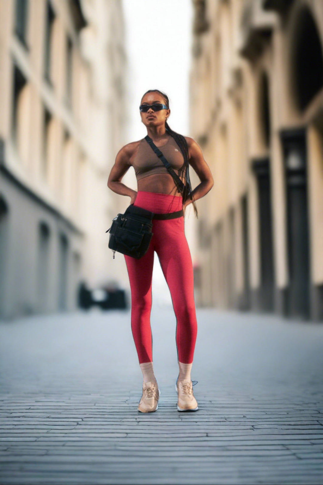 (F3WSFB10-M105) Seamless Bra with Crossed Shoulder Straps