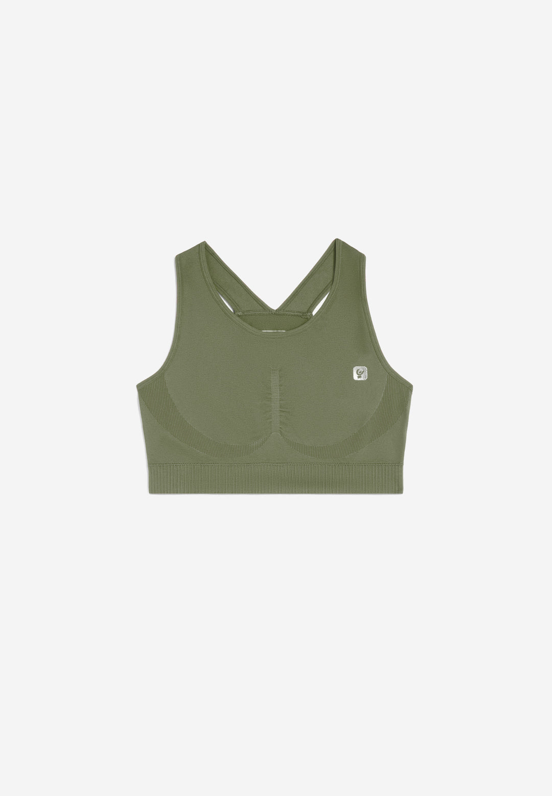 (F3WSFB10-V52) Seamless Bra with Crossed Shoulder Straps