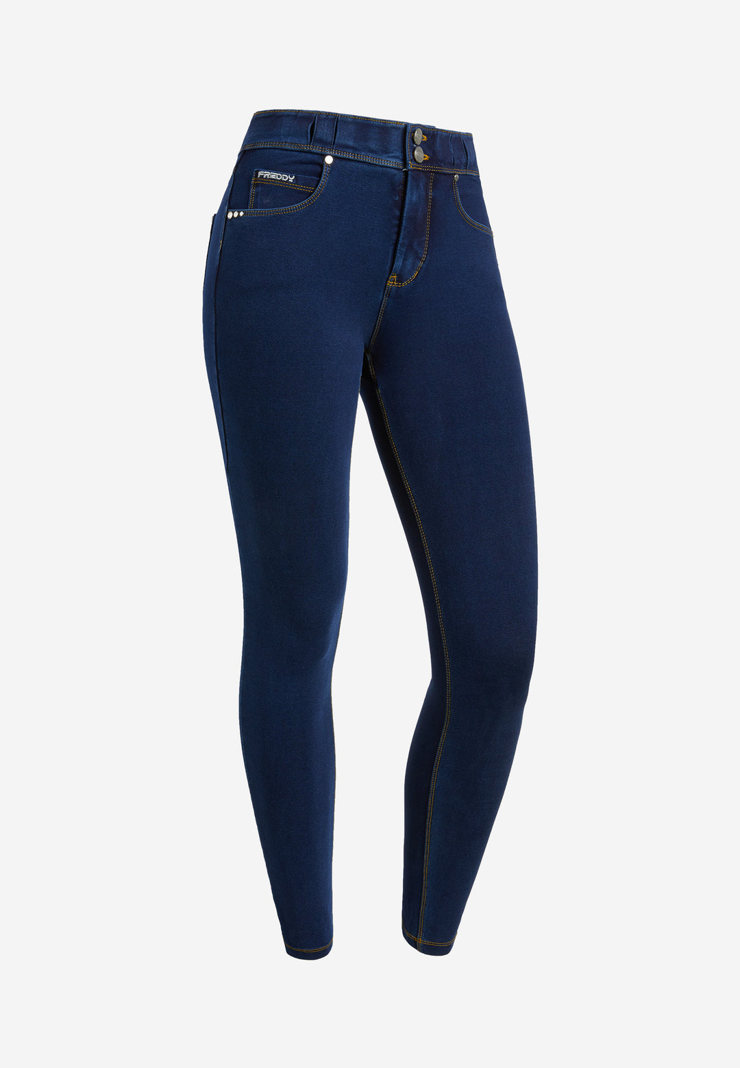 (NOW1MC002ORG-J0Y) N.O.W.® Mid Waist Jeans met Knoopsluiting