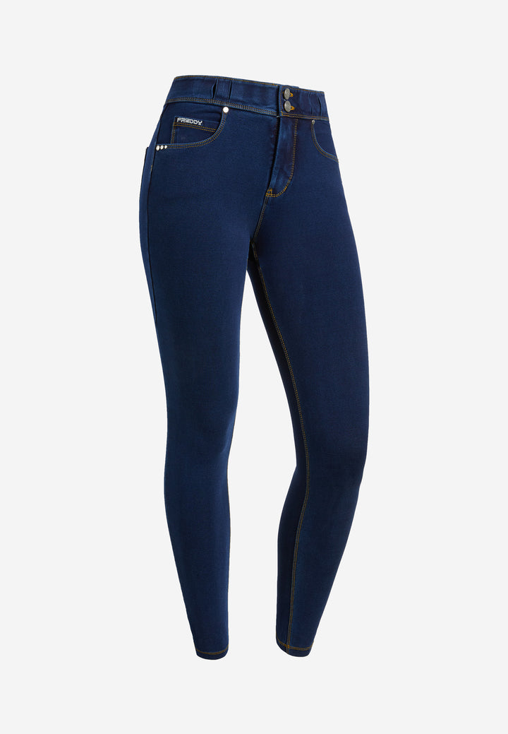 (NOW1MC002ORG-J0Y) N.O.W.® Mid Waist Jeans met Knoopsluiting