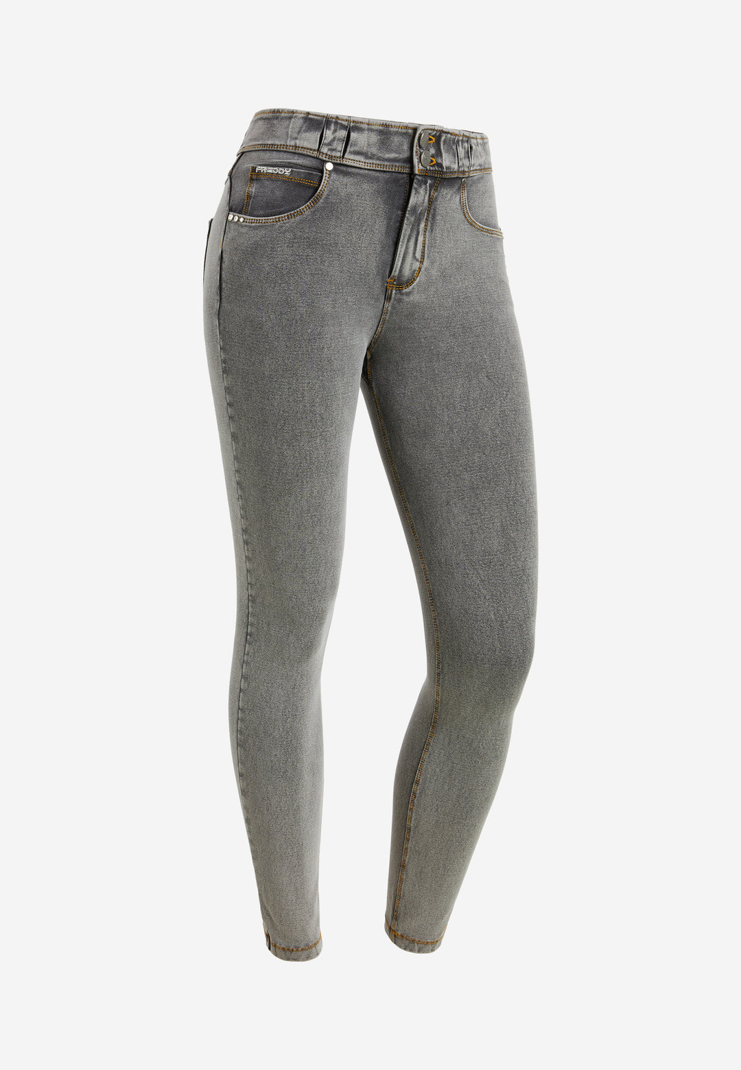 (NOW1MC002ORG-J3Y) N.O.W.® Mid Waist Jeans met Knoopsluiting