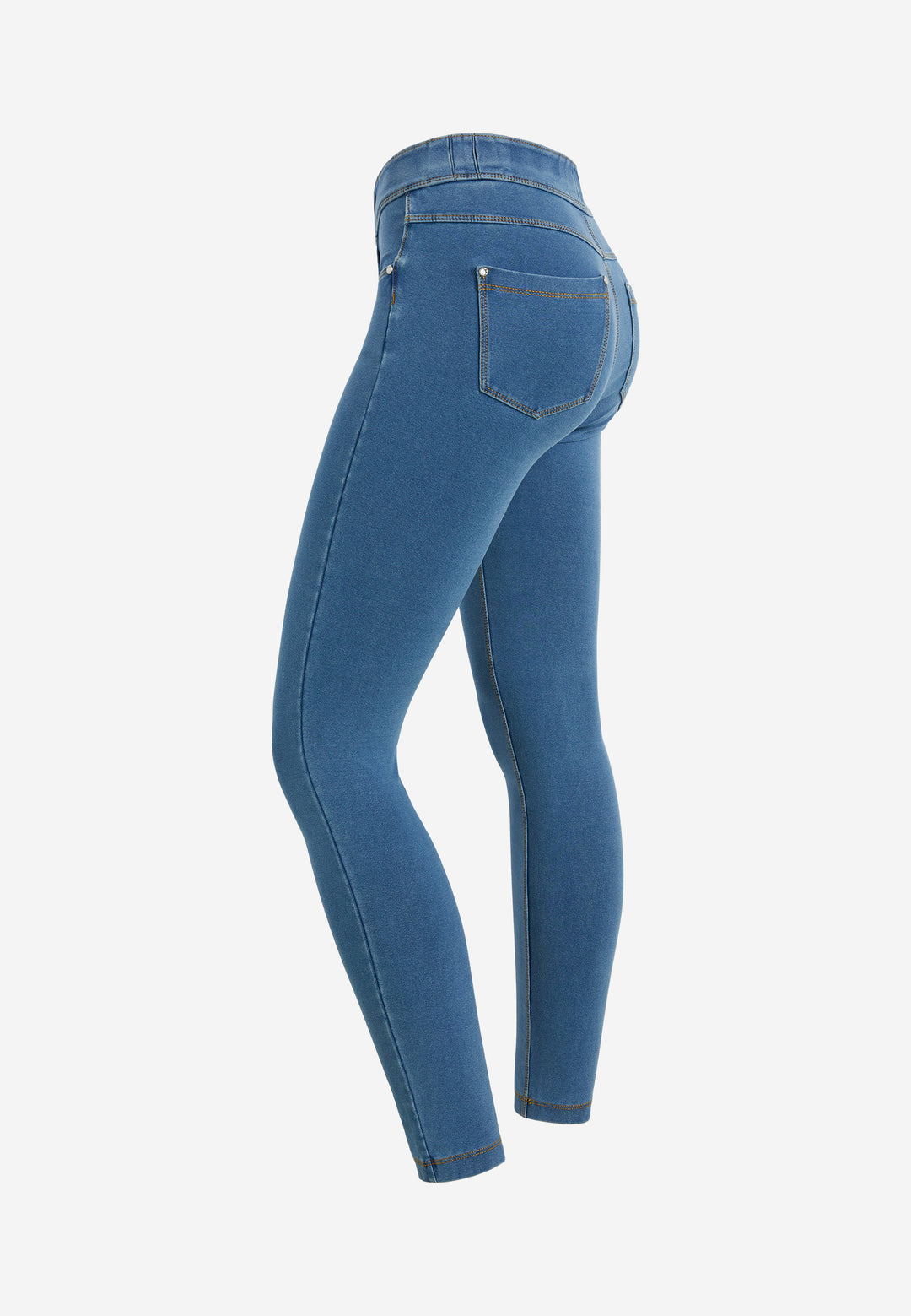 (NOW1MC002ORG-J4Y) N.O.W.® Mid Waist Jeans met Knoopsluiting