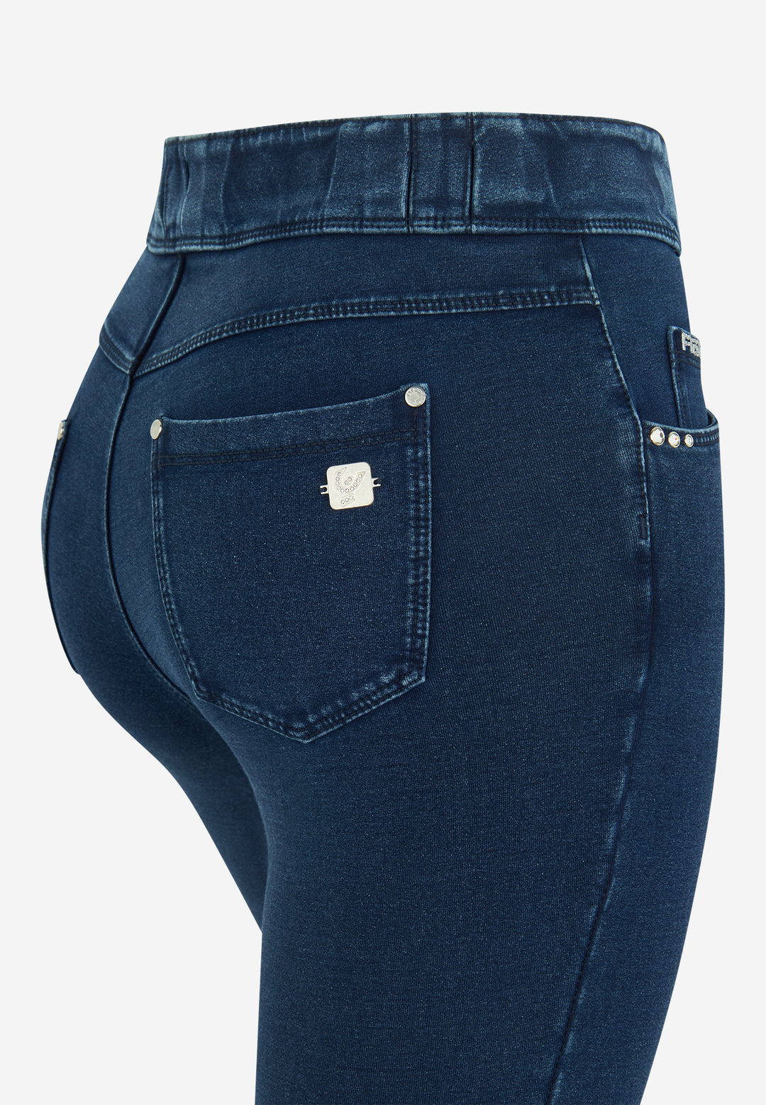 (NOW1MC002ORG-J0B) N.O.W.® Mid Waist Jeans met Knoopsluiting