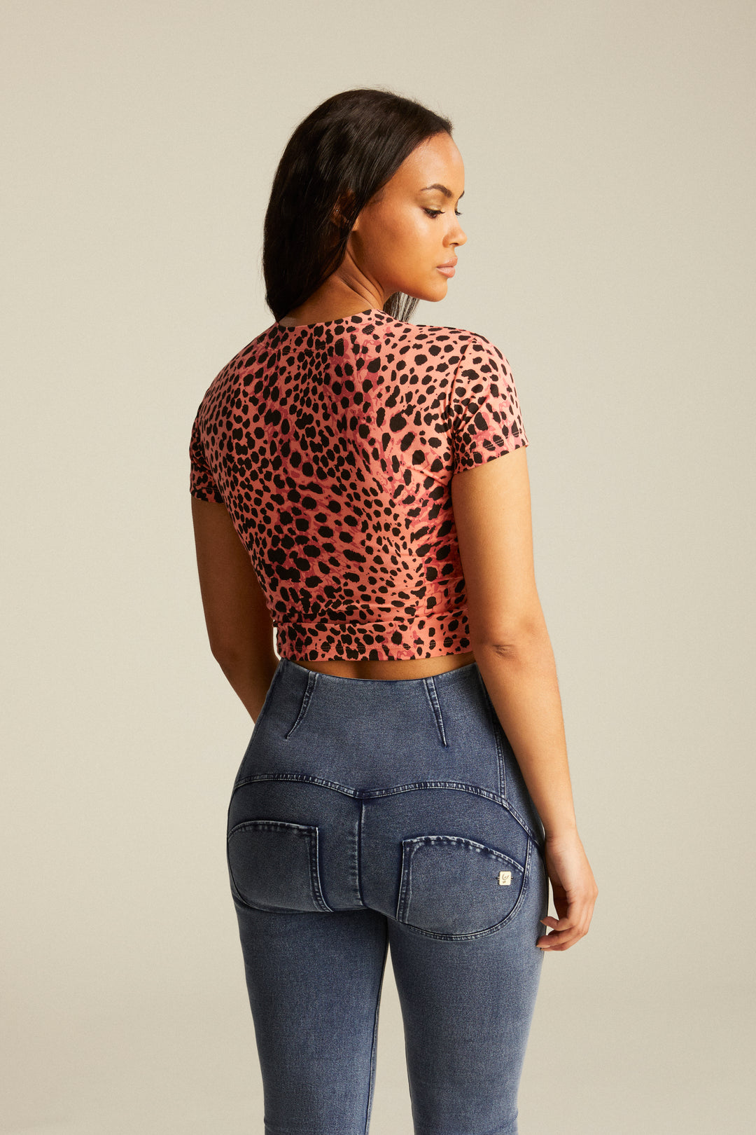 (WRUP11HS2532-J109B) WR.UP® Flared Jeans met een Hoge Taille en Knoopsluiting