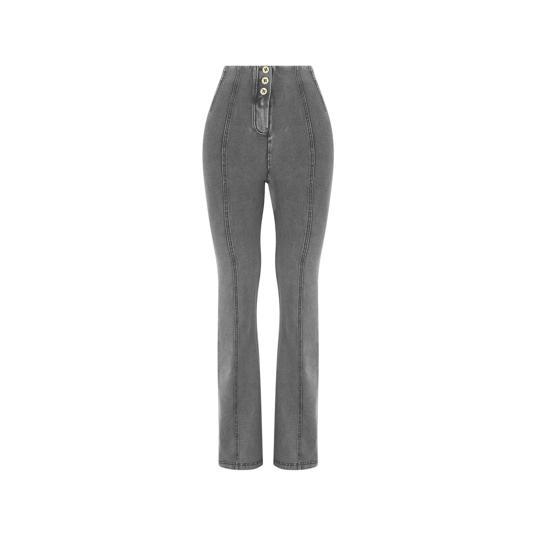 (WRUP11HS2532-J125N) WR.UP® Flared Jeans met een Hoge Taille en Knoopsluiting