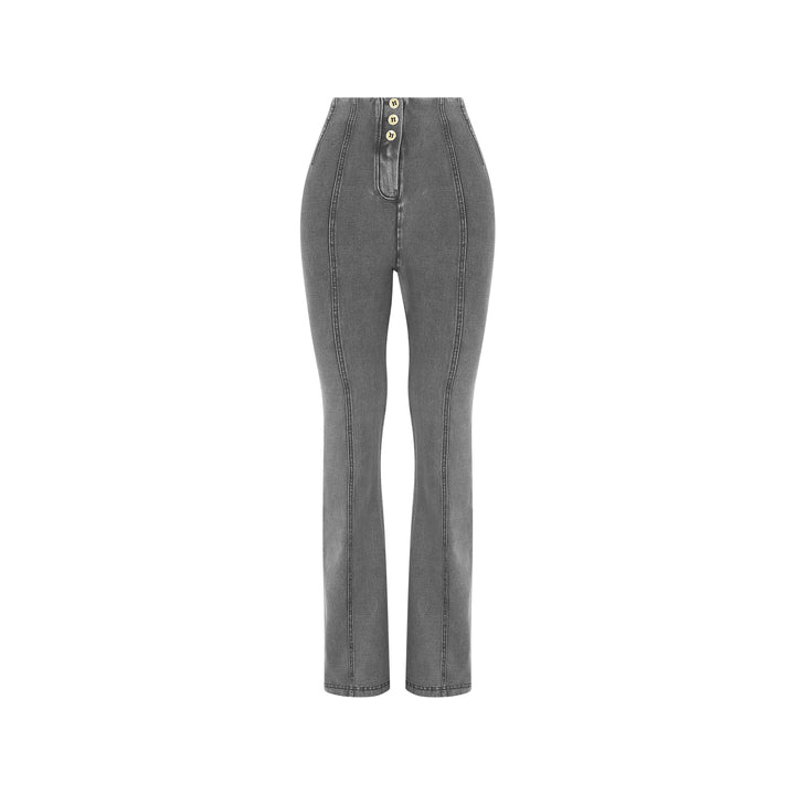 (WRUP11HS2532-J125N) WR.UP® Flared Jeans met een Hoge Taille en Knoopsluiting
