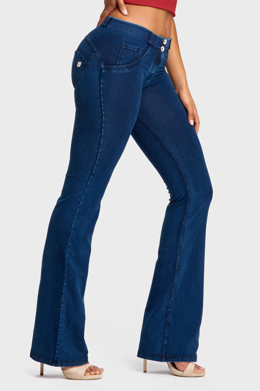 (WRUP11RC002ORG-J0B) Blauwe WR.UP®  Flared Jeans met een Regular Waist