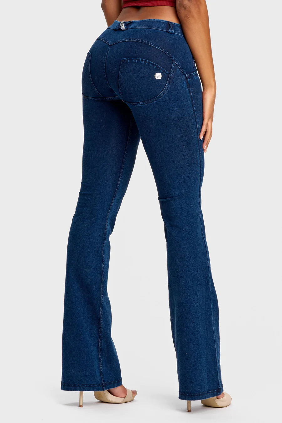 (WRUP11RC002ORG-J0B) Blauwe WR.UP®  Flared Jeans met een Regular Waist