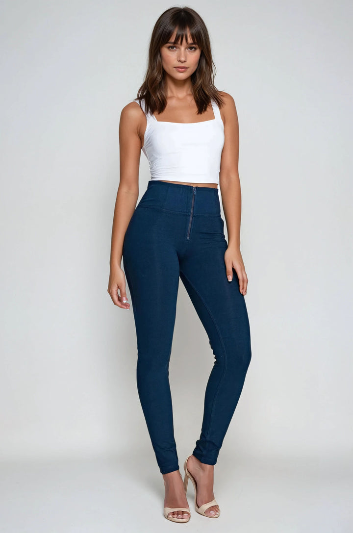 (WRUP2HC001ORG-B94) Basic WR.UP® met een Hoge Taille en Ritssluiting in Zacht Katoen