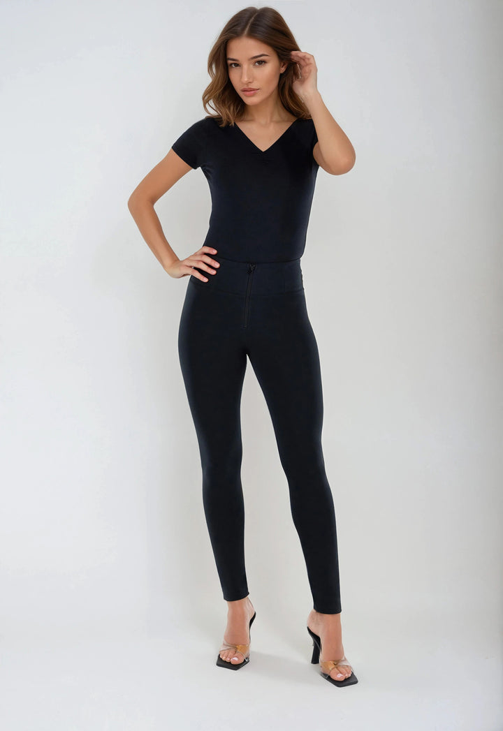 (WRUP2HC001ORG-N) Basic WR.UP® met een Hoge Taille en Ritssluiting in Zacht Katoen