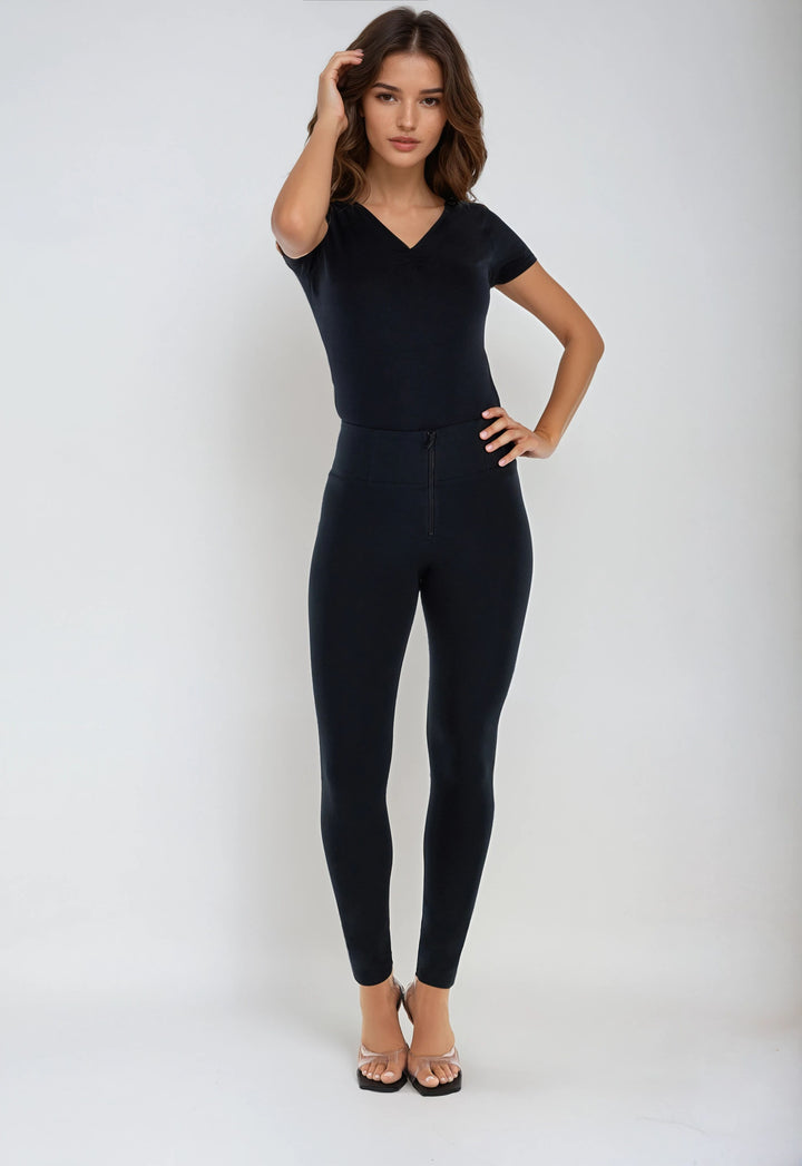 (WRUP2HC001ORG-N) Basic WR.UP® met een Hoge Taille en Ritssluiting in Zacht Katoen