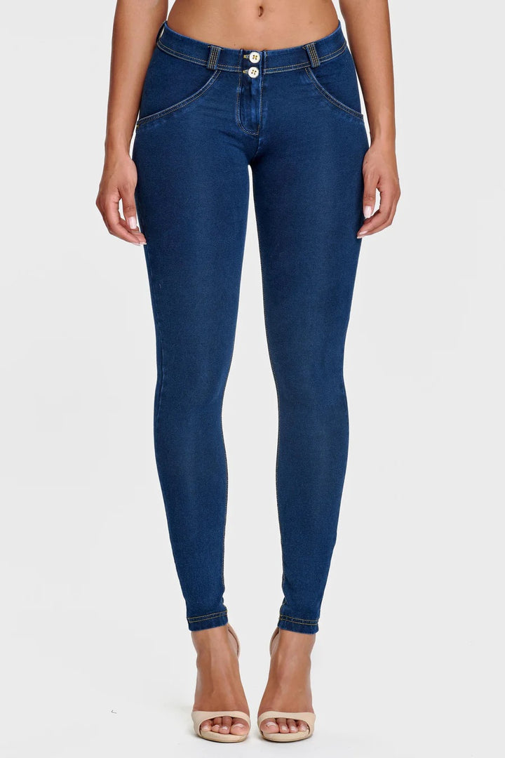 (WRUP1RC002-J0Y) Blauwe WR.UP® Regular Waist in Denim Look