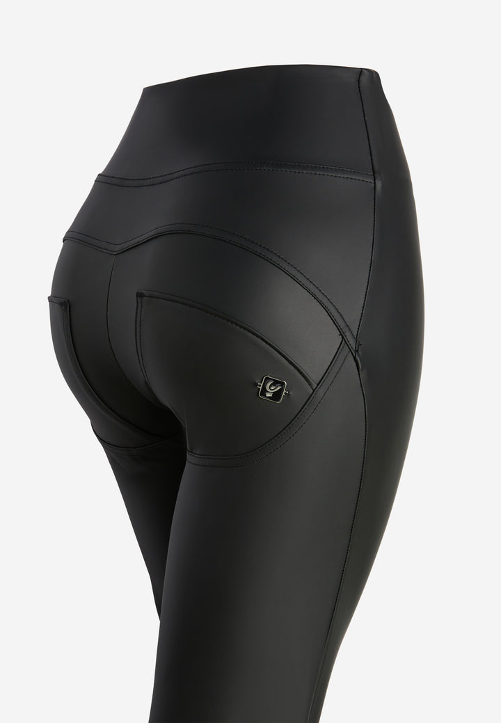 (WRUP29SHS431-N) Flared Leater Look met Zij Ritssluiting ♥