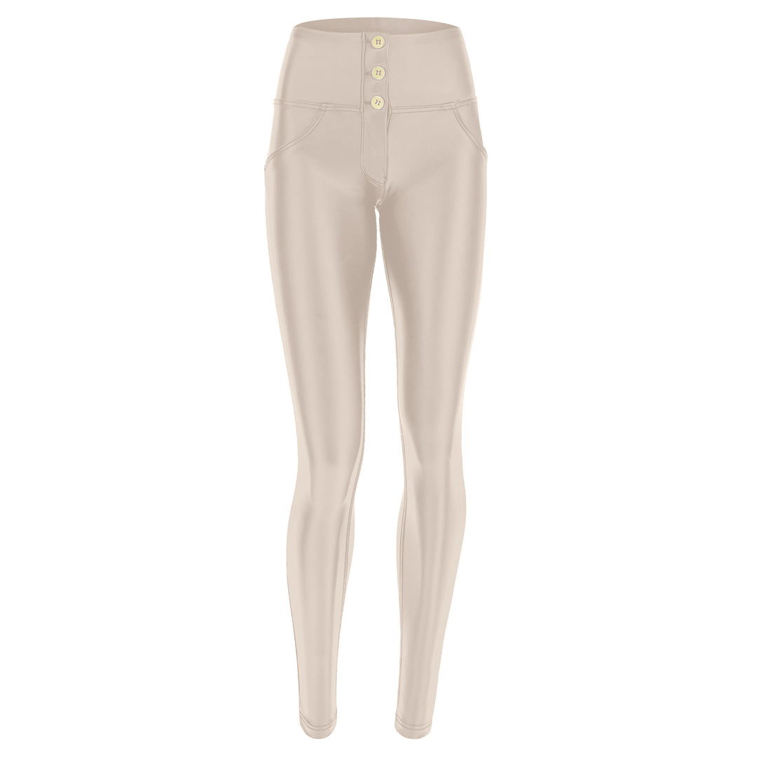 (WRUP2BHC006PREC-Z102) Leather Look WR.UP® met Hoge Taille en Knoopsluiting