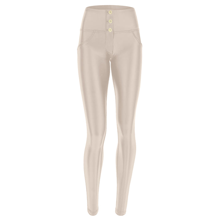 (WRUP2BHC006PREC-Z102) Leather Look WR.UP® met Hoge Taille en Knoopsluiting