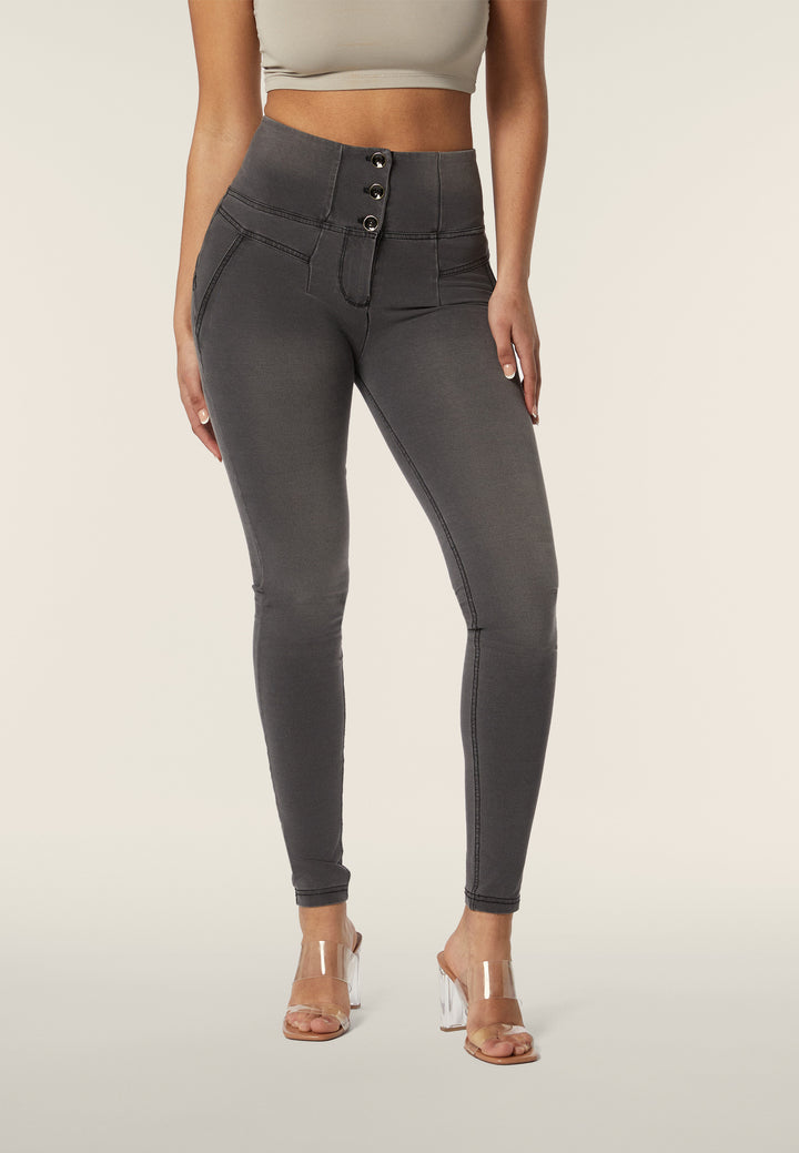 (WRUP2BHF404-J125N) WR.UP® Denim Washing met Hoge Knoopsluiting