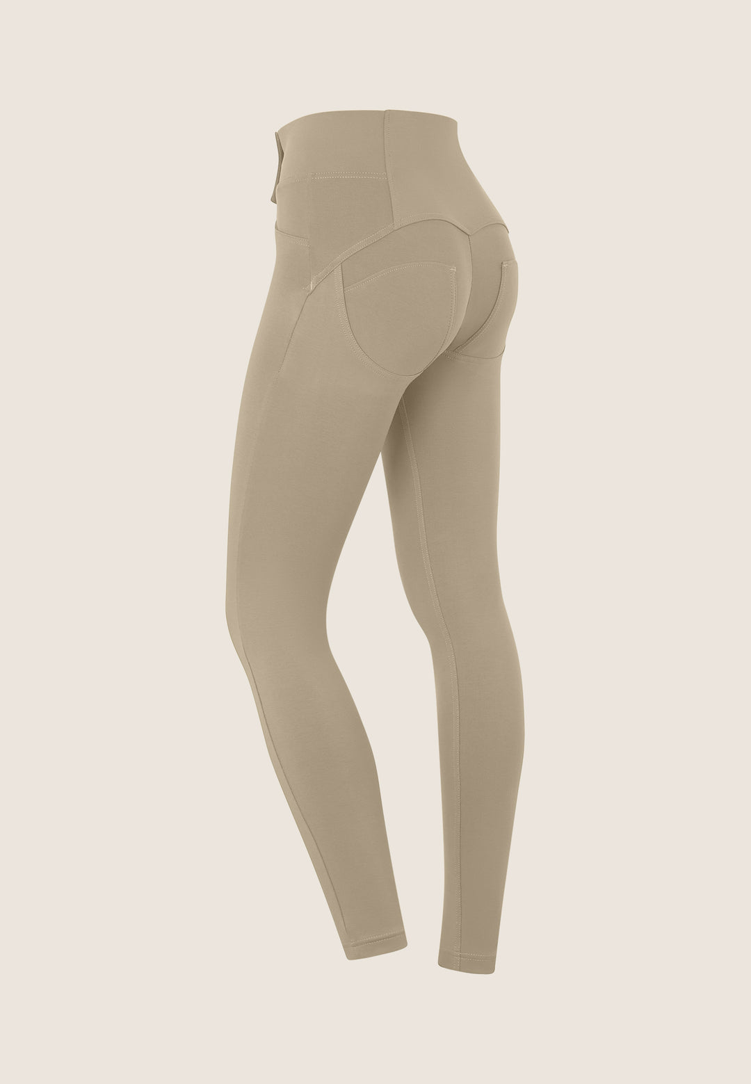 (WRUP2BHS2518-Z80) Beige WR.UP® High Waist met Golden Buttons