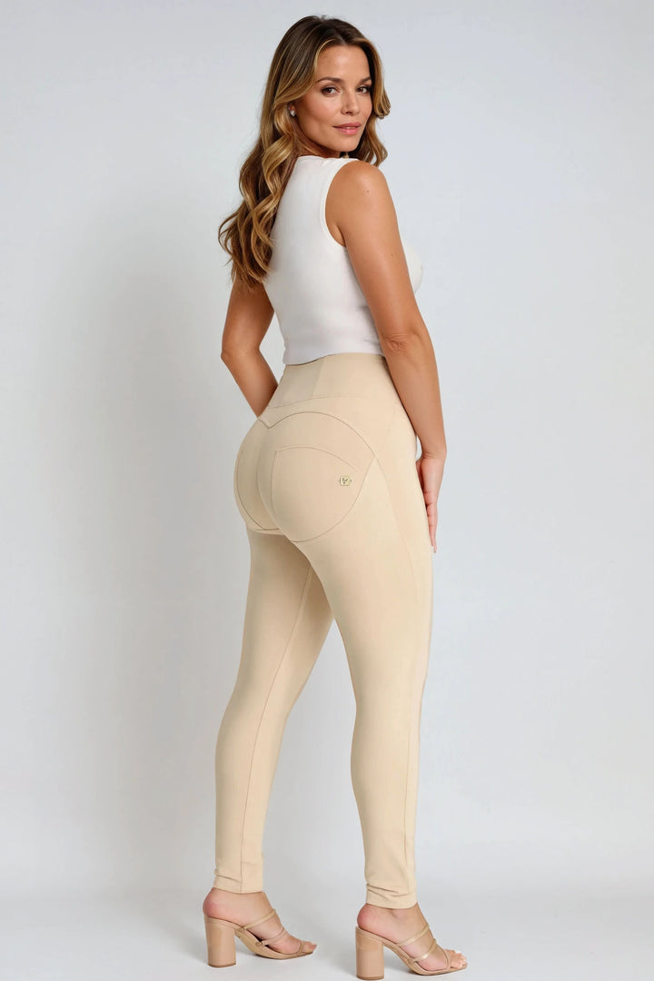 (WRUP2HC001ORG-Z80) Basic WR.UP® met een Hoge Taille en Ritssluiting in Zacht Katoen