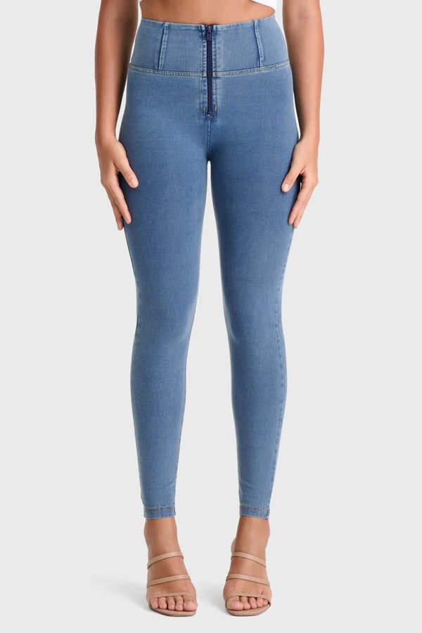 (WRUP2HC002ORG-J4Y) Denim look WR.UP® met Hoge Taille en Ritssluiting