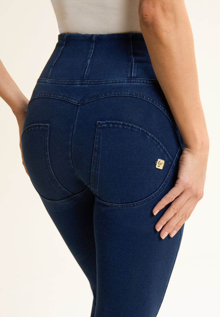 WRUP2HC002ORG-J0B Blauwe WR.UP® met Hoge Taille en Zip in Denim Look
