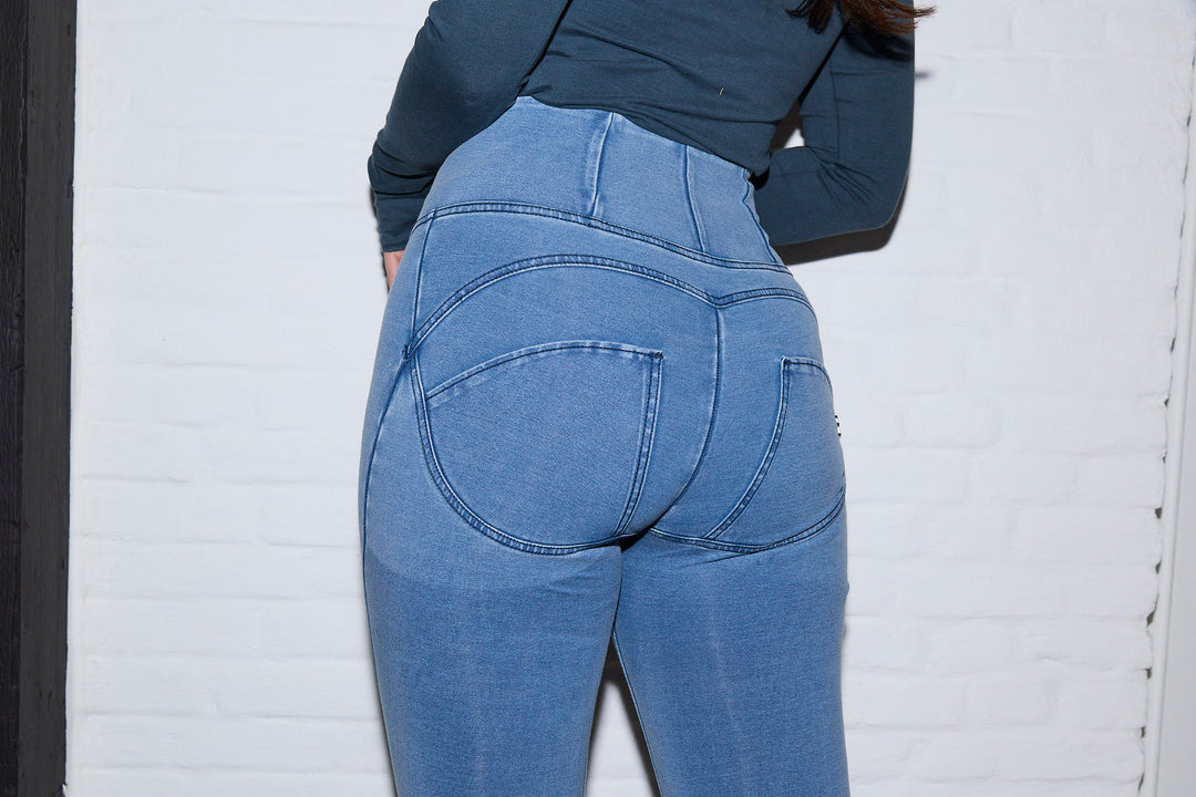 (WRUP2HC002ORG-J4Y) Denim look WR.UP® met Hoge Taille en Ritssluiting