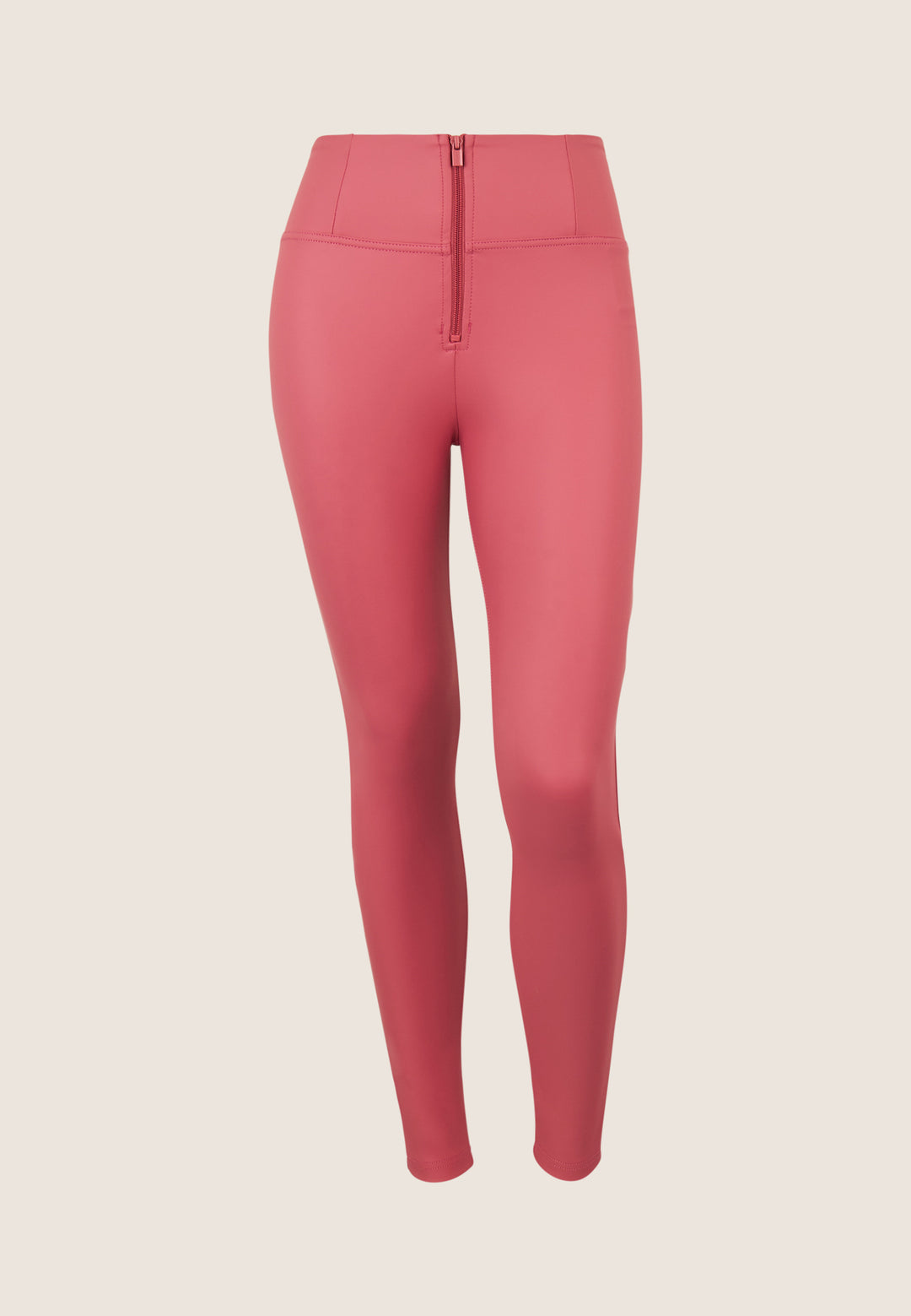 (WRUP2HC006PREC-P52) Leather Look WR.UP® met Hoge Taille en Rits Sluiting