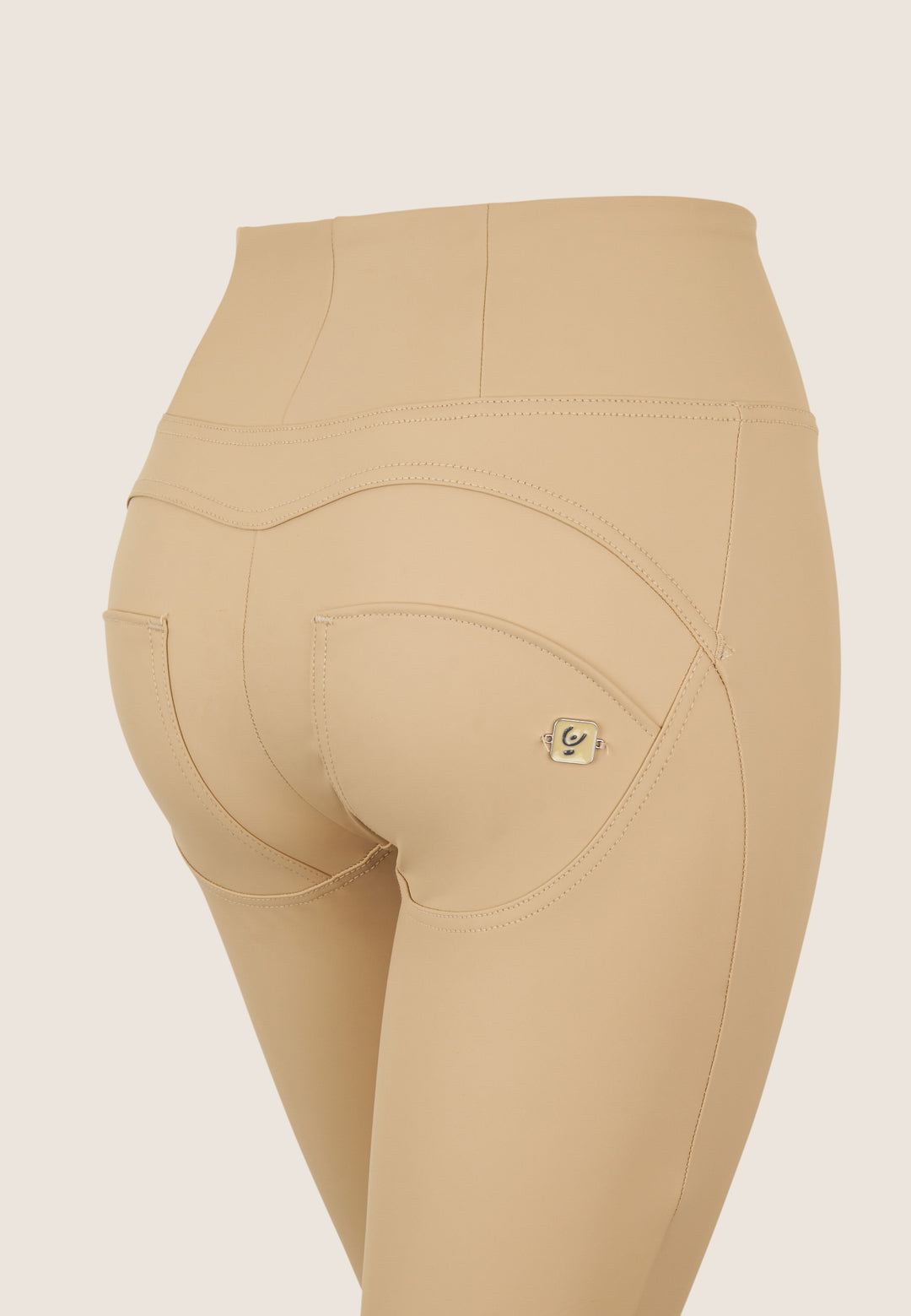 (WRUP2HC006PREC-Z80) Leather Look WR.UP® met Hoge Taille en Rits Sluiting