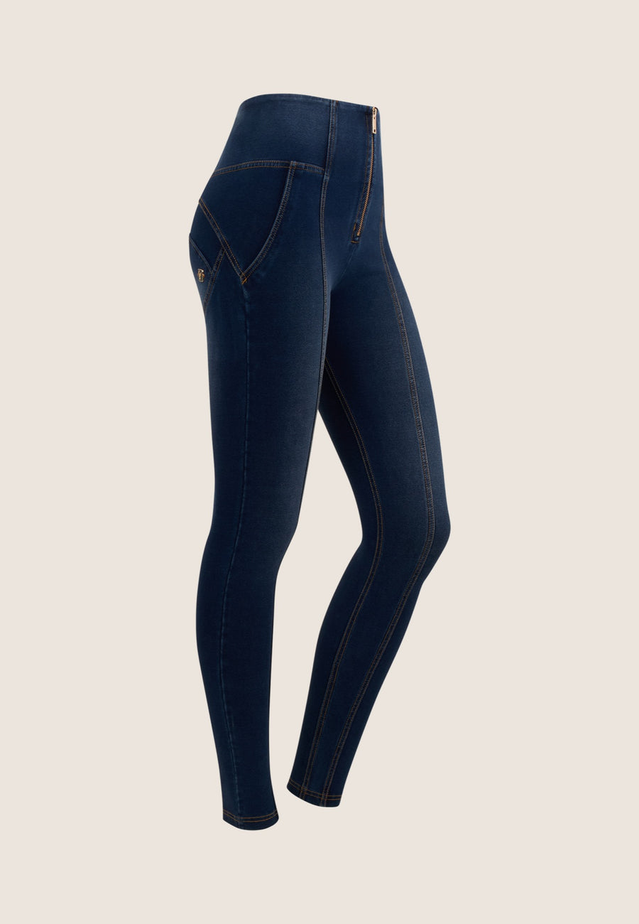 High Waist WR.UP® with Hip Details and Gold Zip