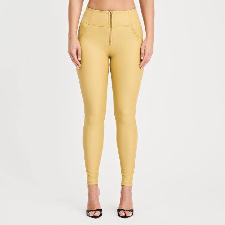 (WRUP2HF448-M85) High Waist WR.UP® Leather Look met Veter Sluiting op de Rug ♥