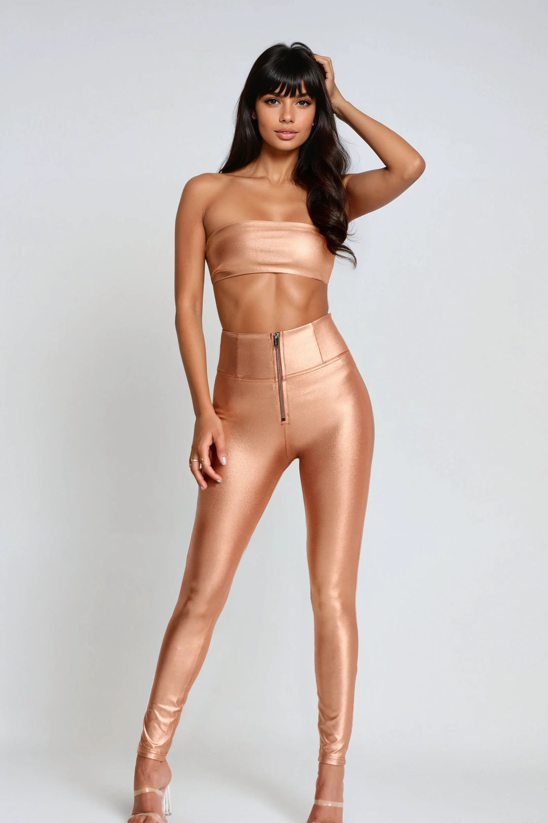 (WRUP2HHS453-M110) Super High Waist WR.UP® met Shiny Coating