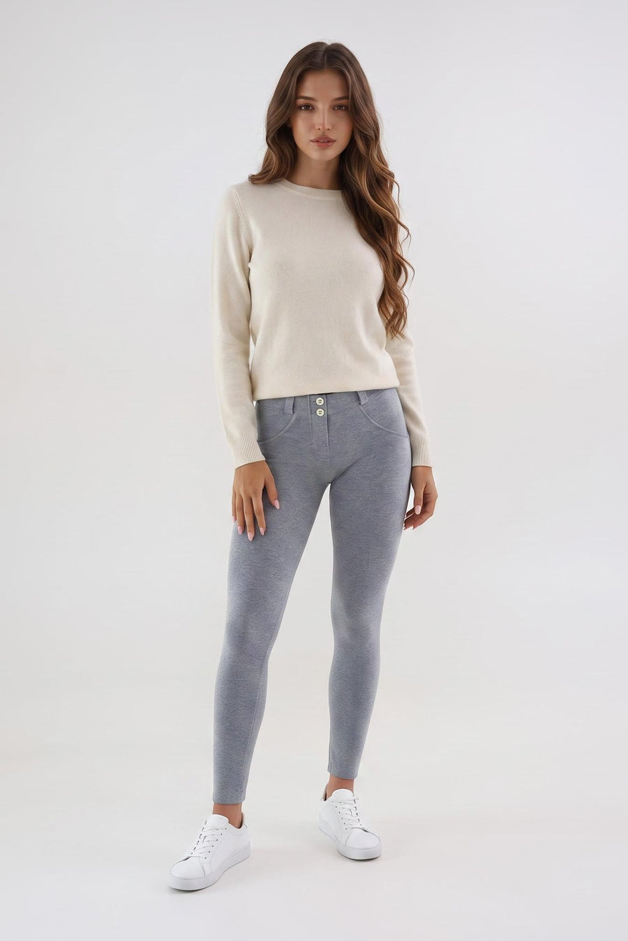 Skinny Basic WR.UP® met een Regular Waist in Zacht Katoen ♥