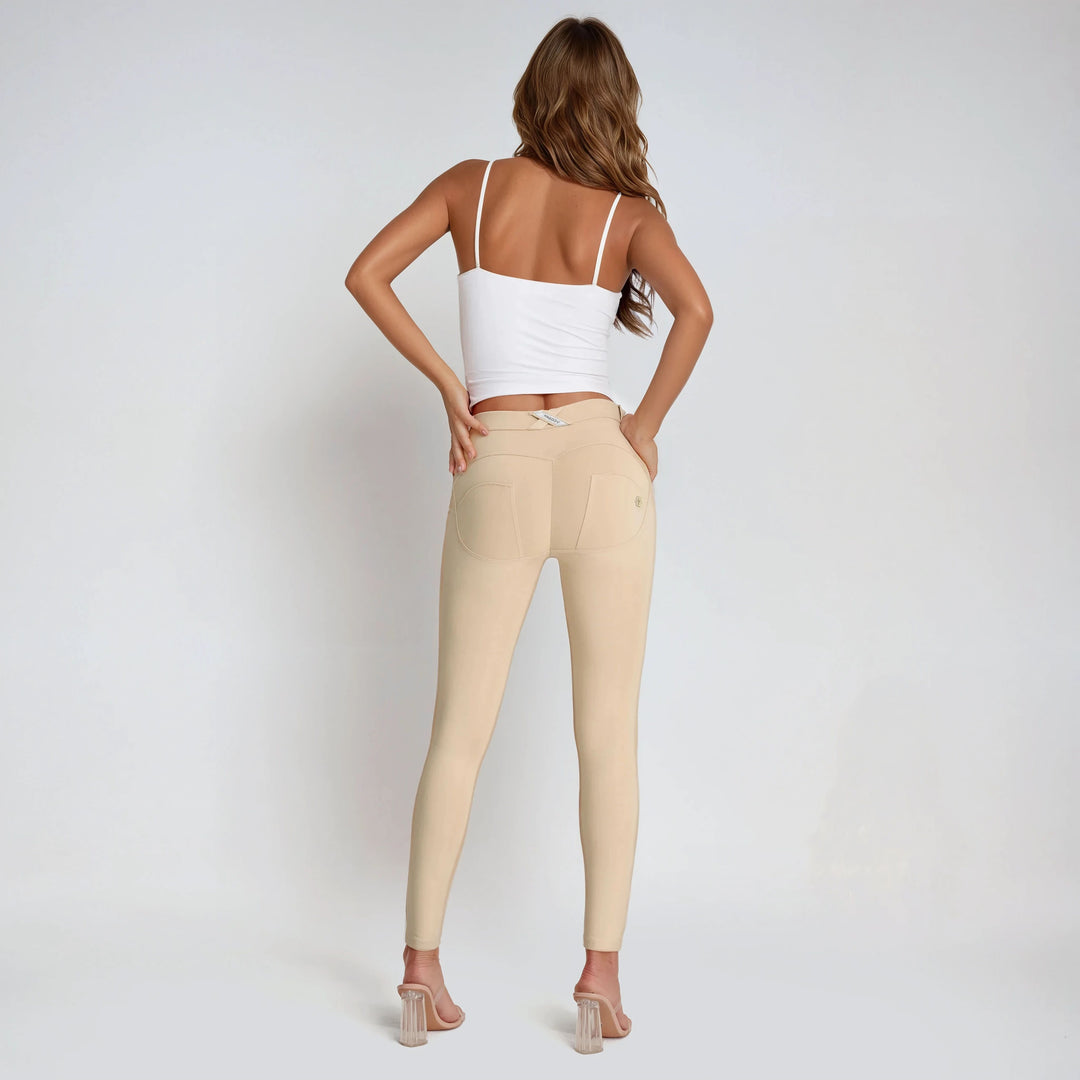 (WRUP2RC001ORG-Z80) Skinny Basic WR.UP® met een Regular Waist in Zacht Katoen