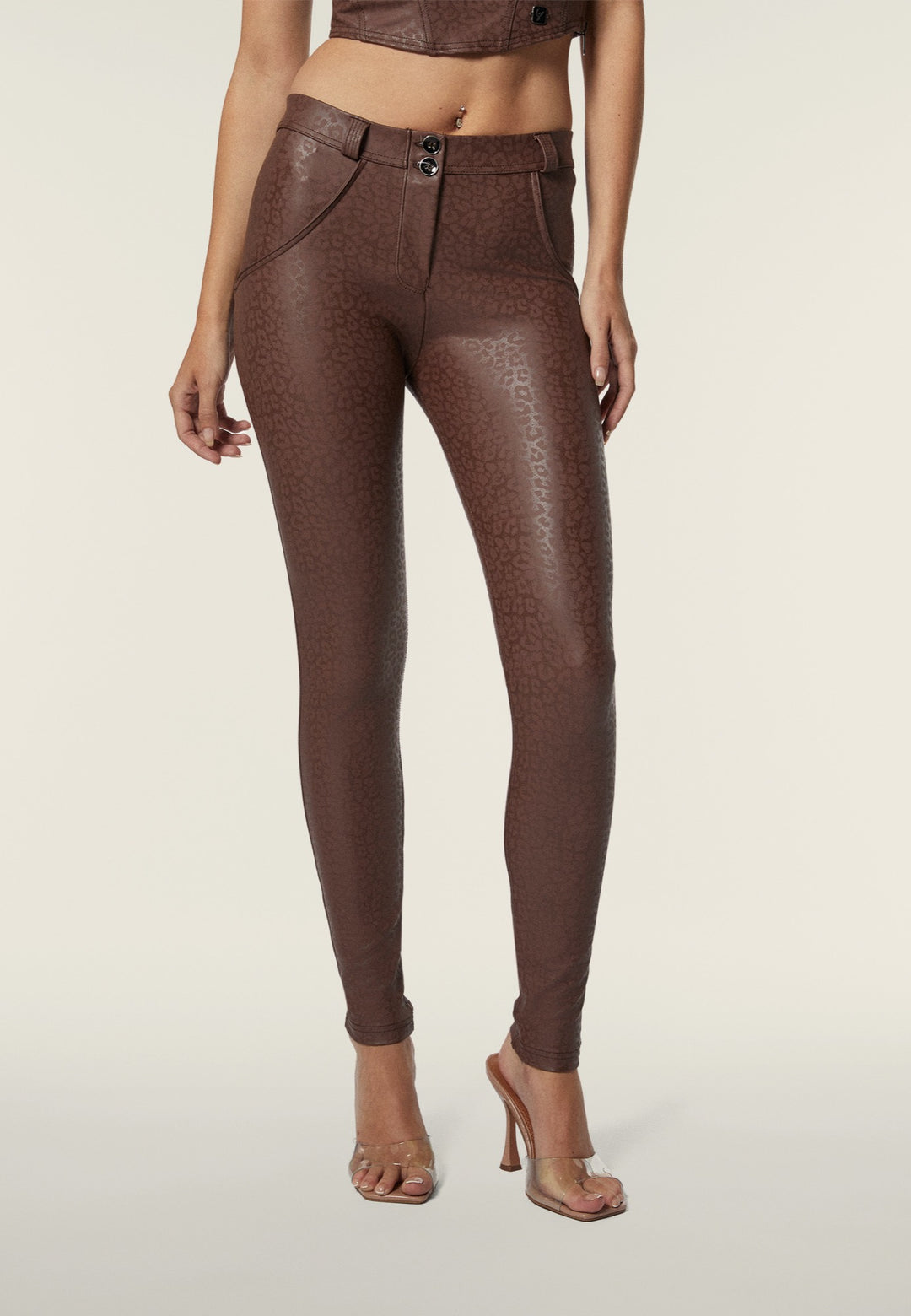 (WRUP2RF437-ANI57) Leopard Print WR.UP® Regular Waist in Faux Leather