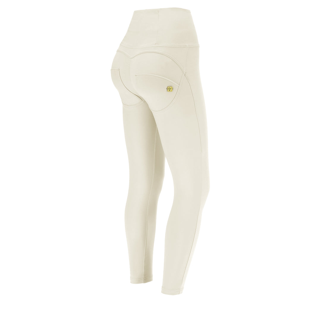 (WRUP4HC001ORG-I35)  Off White High Waist Ankle Length WR.UP® in Zacht Katoen