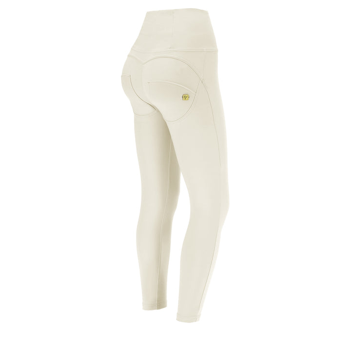 (WRUP4HC001ORG-I35)  Off White High Waist Ankle Length WR.UP® in Zacht Katoen