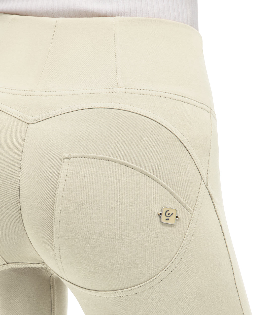 (WRUP4HC001ORG-I35)  Off White High Waist Ankle Length WR.UP® in Zacht Katoen