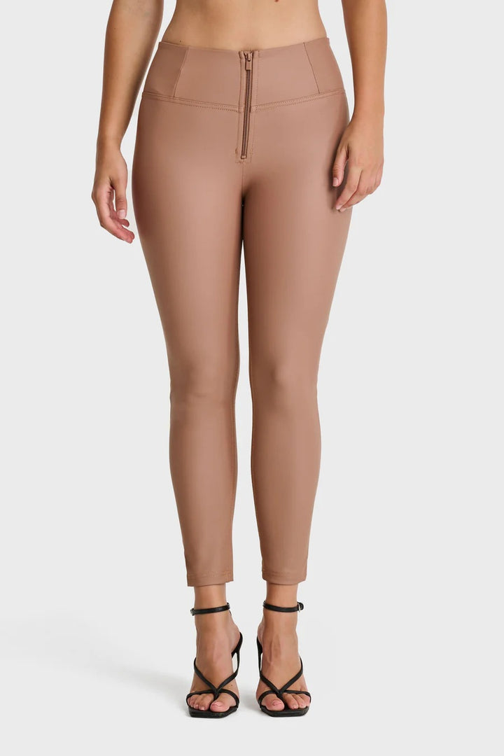 (WRUP4HC006PREC-M103) Leather Look WR.UP® met Hoge Taille in Enkel Lengte