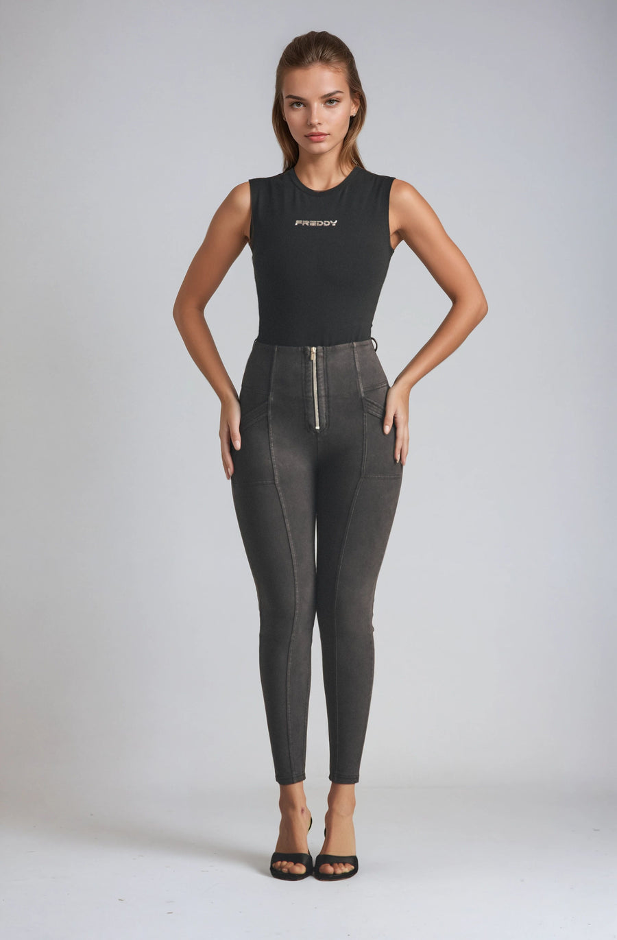 High Waist WR.UP® Broek met Stylisch Stitches