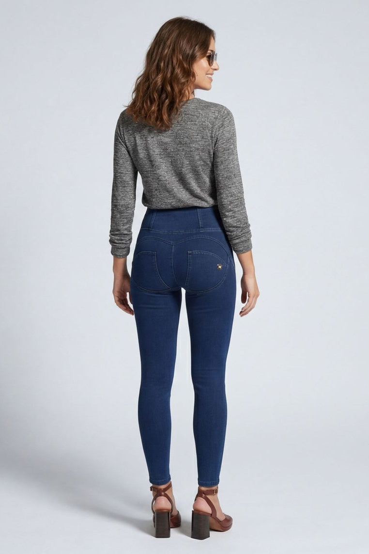 Denim stetch Organic cotton Skinny Ankle length Blue Denim pant — Basic pull en denim: een frisse basis