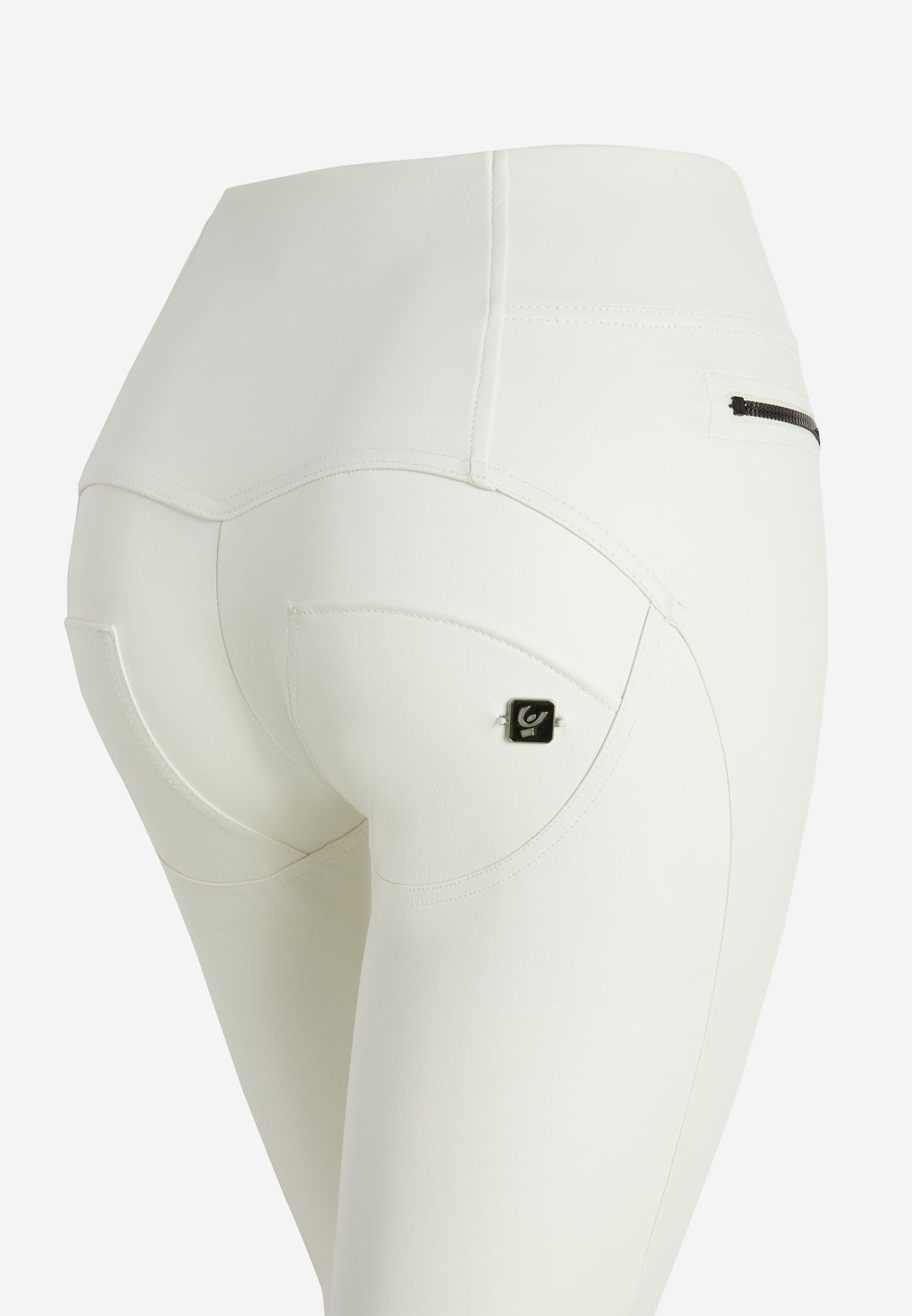 (WRUP4HS434-I35) Faux Leather WR.UP® Zip Details in Enkel Lengte