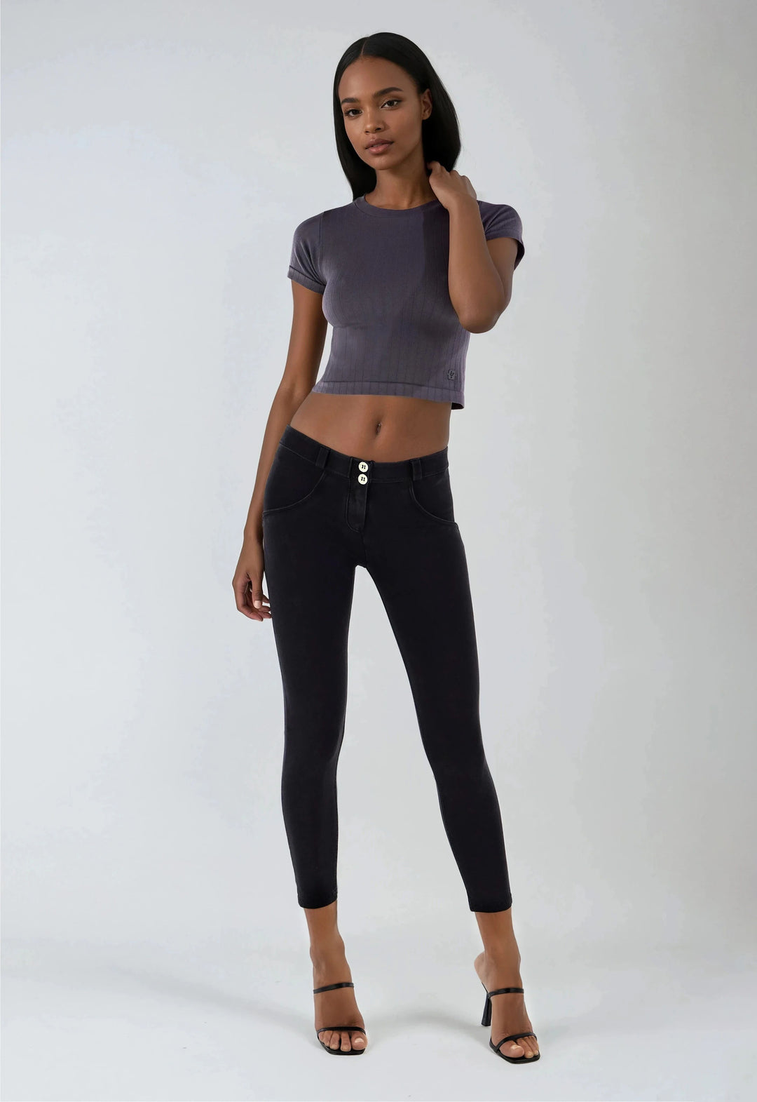 (WRUP4RC002ORG-J7N) Denim Look Regular Waist WR.UP® in Enkel Lengte