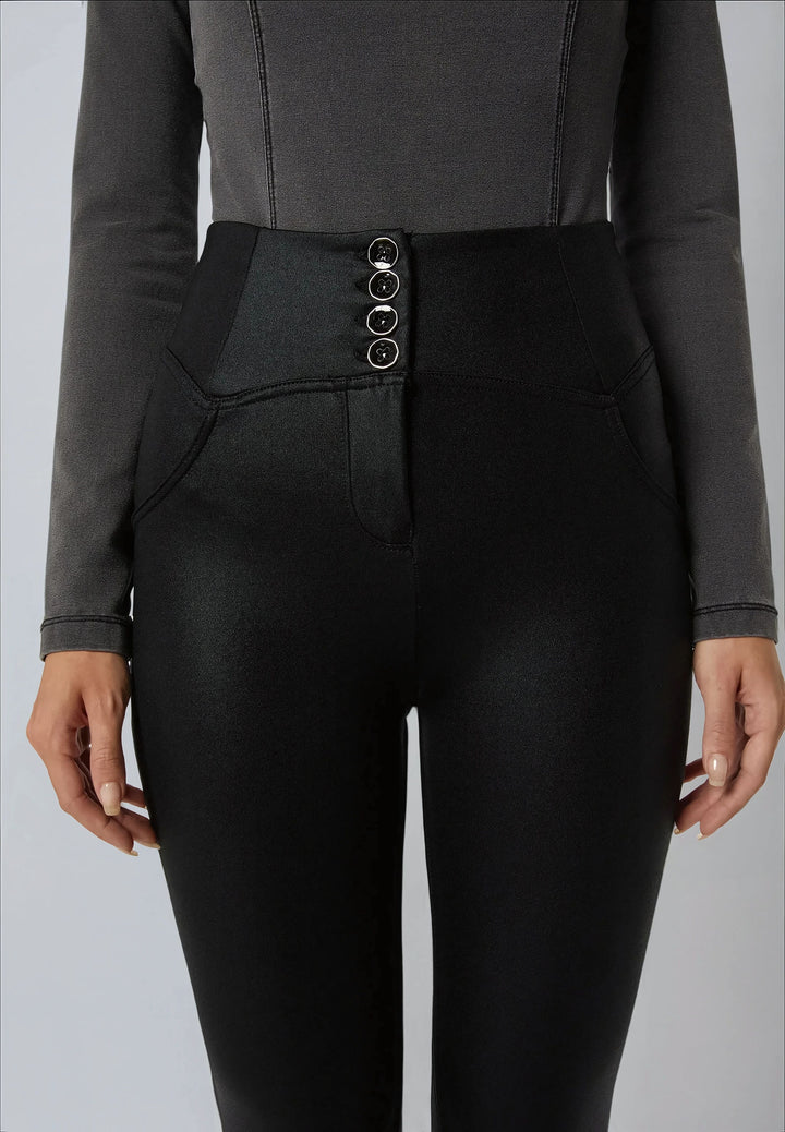 (WRUP4SHF438-N1) WR.UP® met Super Hoge Knoopsluiting en Zwarte Shiny Coating