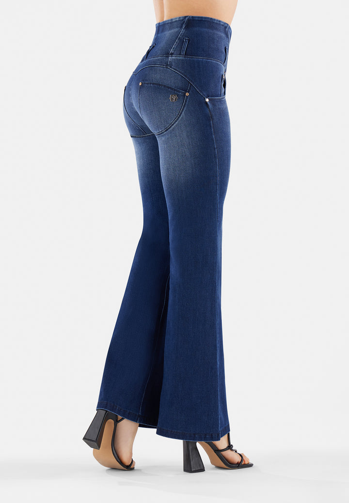 (WRUPSNUG29SHF325-J0B) Woven Denim flared WR.UP® Jeans met Hoge Taille
