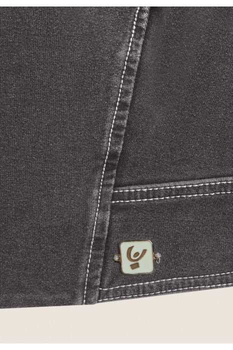 (F4WTWJ3-J125N) Cropped WR.UP® Denim Look Jacket met Rits