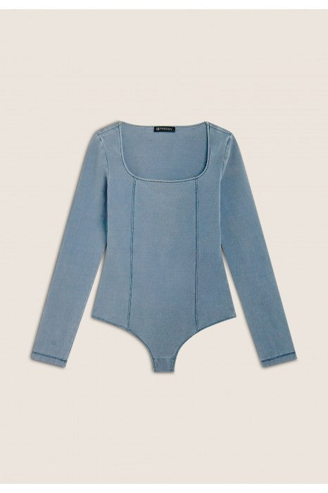 (F4WTWY4-J108B) Stoere Denim Look Body