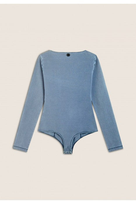 (F4WTWY4-J108B) Stoere Denim Look Body